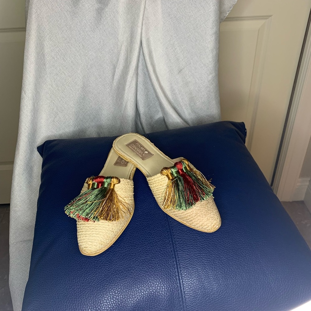 Unique Boutique Tasseled Slides